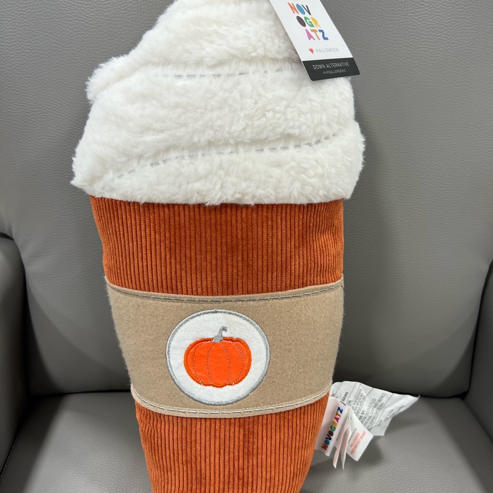 Novogratz Pumpkin Spice Latte Decorative Pillow